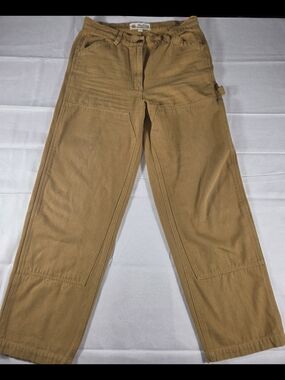 Mollusk California Canvas Carpenter Work Pants Tan Cotton Utility L